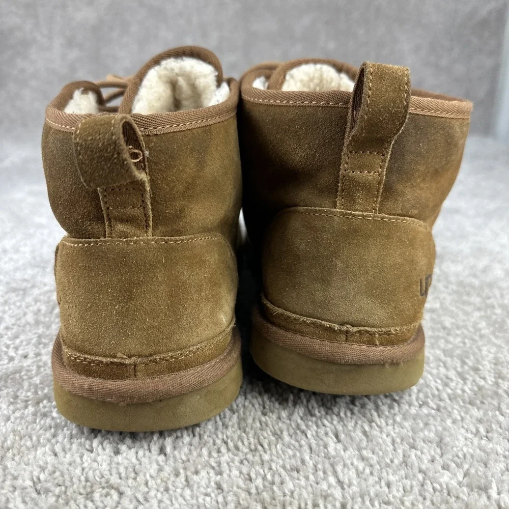 UGG Neumel Chukka Boots Men's Size 12 Chestnut/Brown Suede, Wool Blend Inner‎